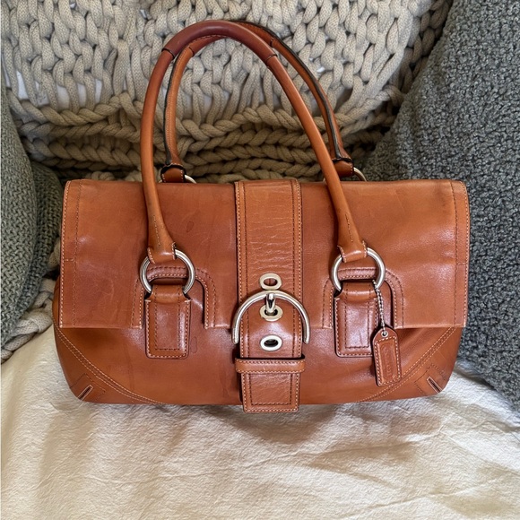 Vintage Coach Soho Hampton Satchel Leather Handbag - Picture 3 of 16